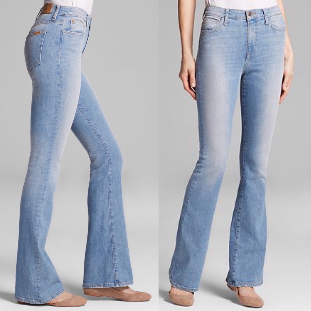 Joe’s jeans high rise flare light wash jean Nayeli